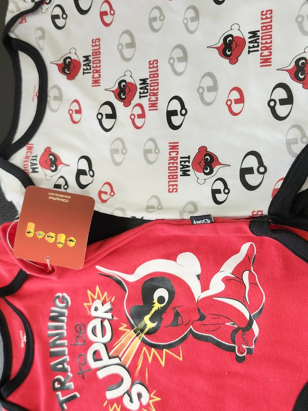 Incredibles Baby Jack Jack Bodysuit 2 Piece Set Super Power Hero Movie Fan New